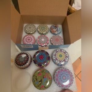 Helly Mandala Design Soy Set of 11 Scented Candles